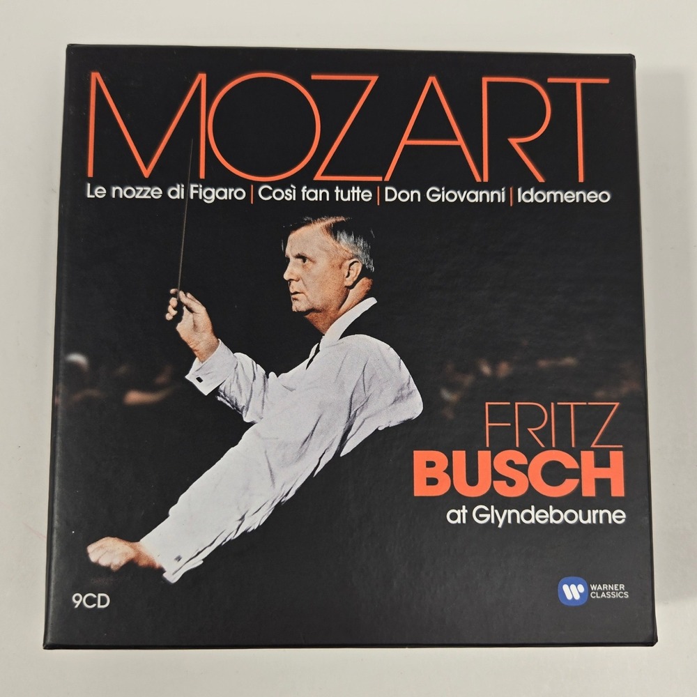 Fritz Busch Mozart at Glyndebourne 9 CD Box Set Warner Classics EX Opera Boxset